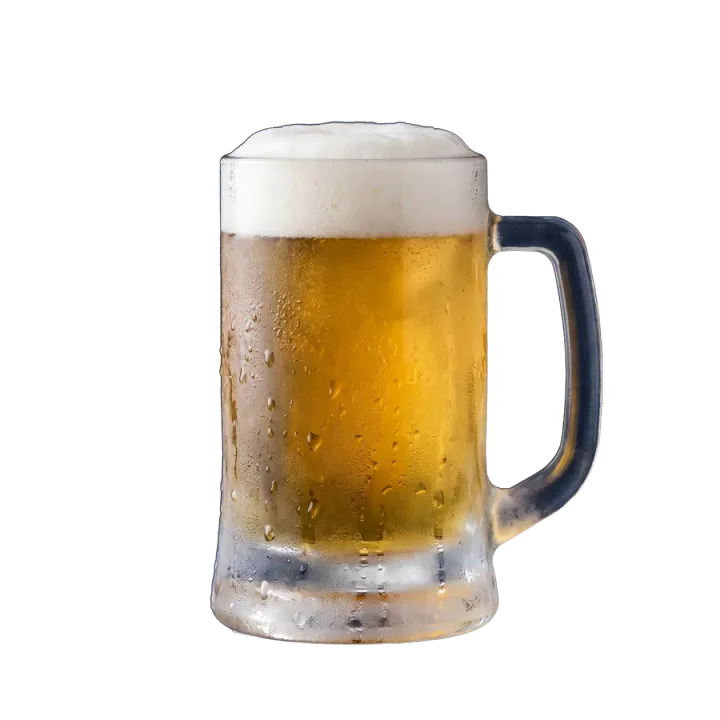 Tarro de cerveza escarchado